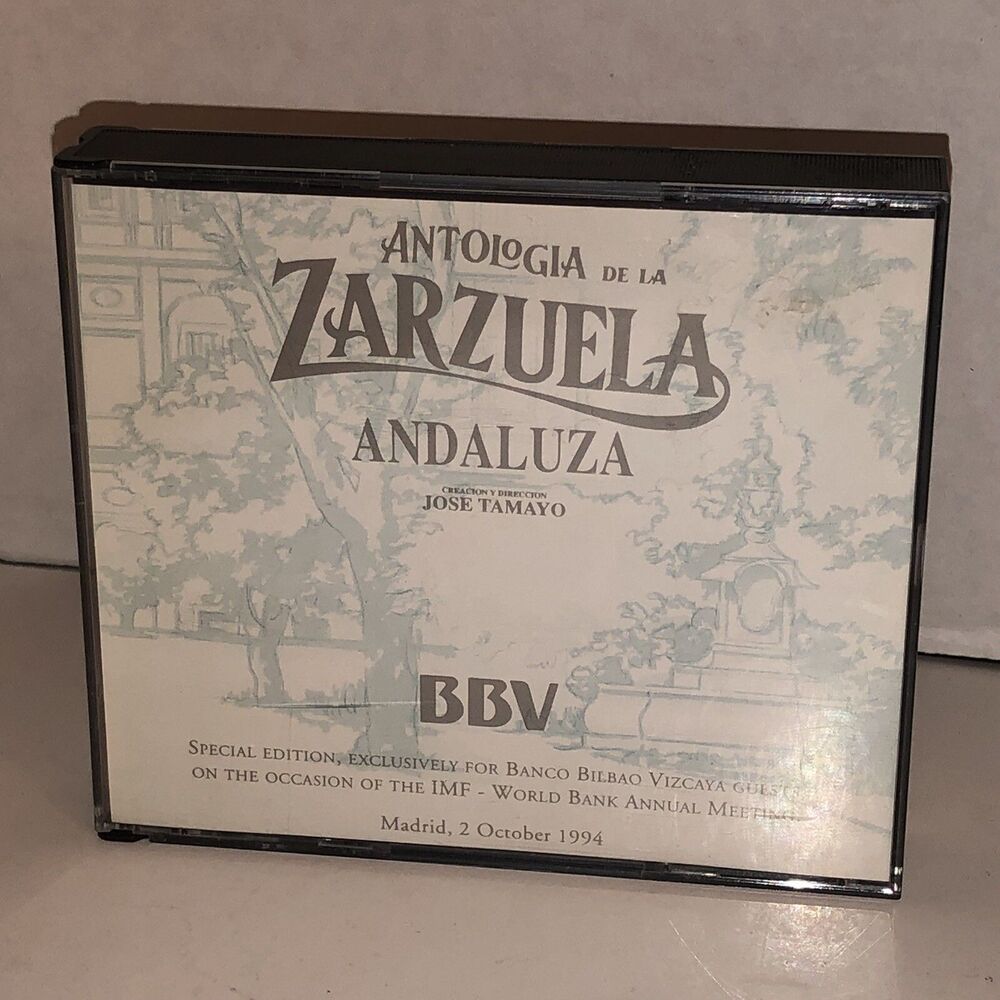 Jose Tamayo Antologia de La Zarzuela Andaluza 2 CD Set BBV Special Edition 1994